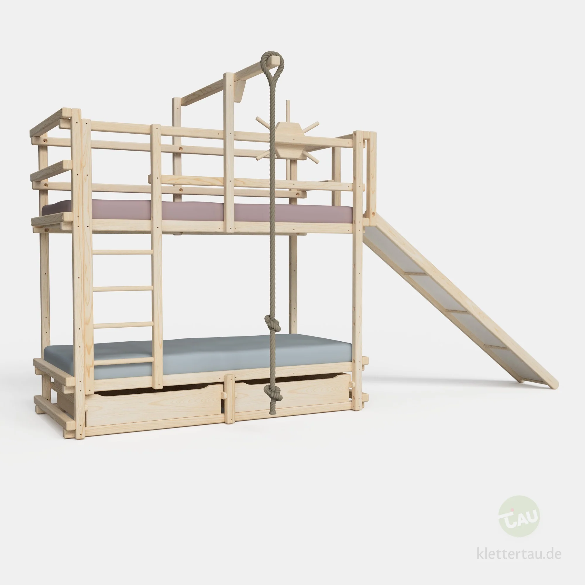 Abenteuer-Etagenbett mit Rutsche - Image 4
