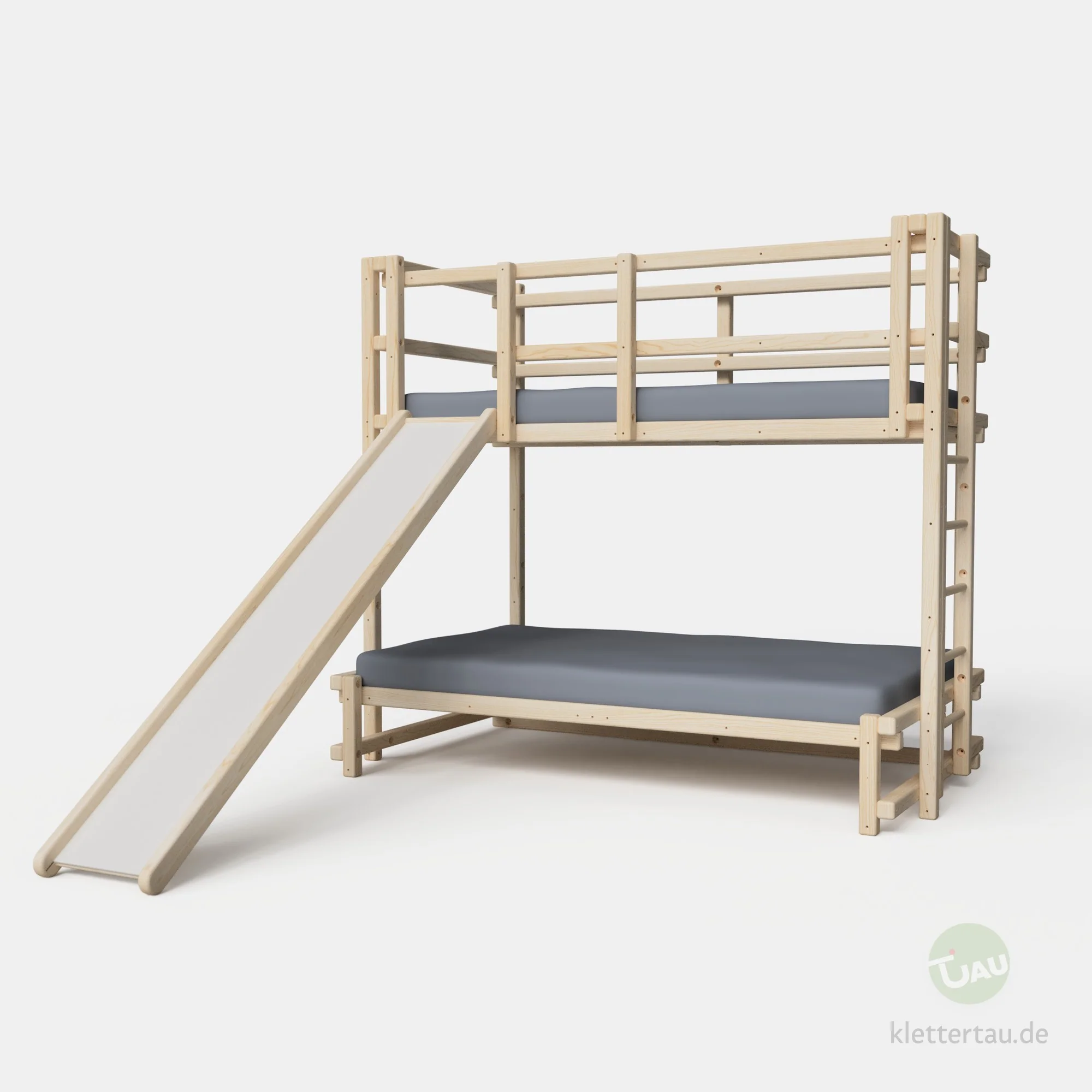 Hochbett über Doppelbett mit Rutsche - Image 5