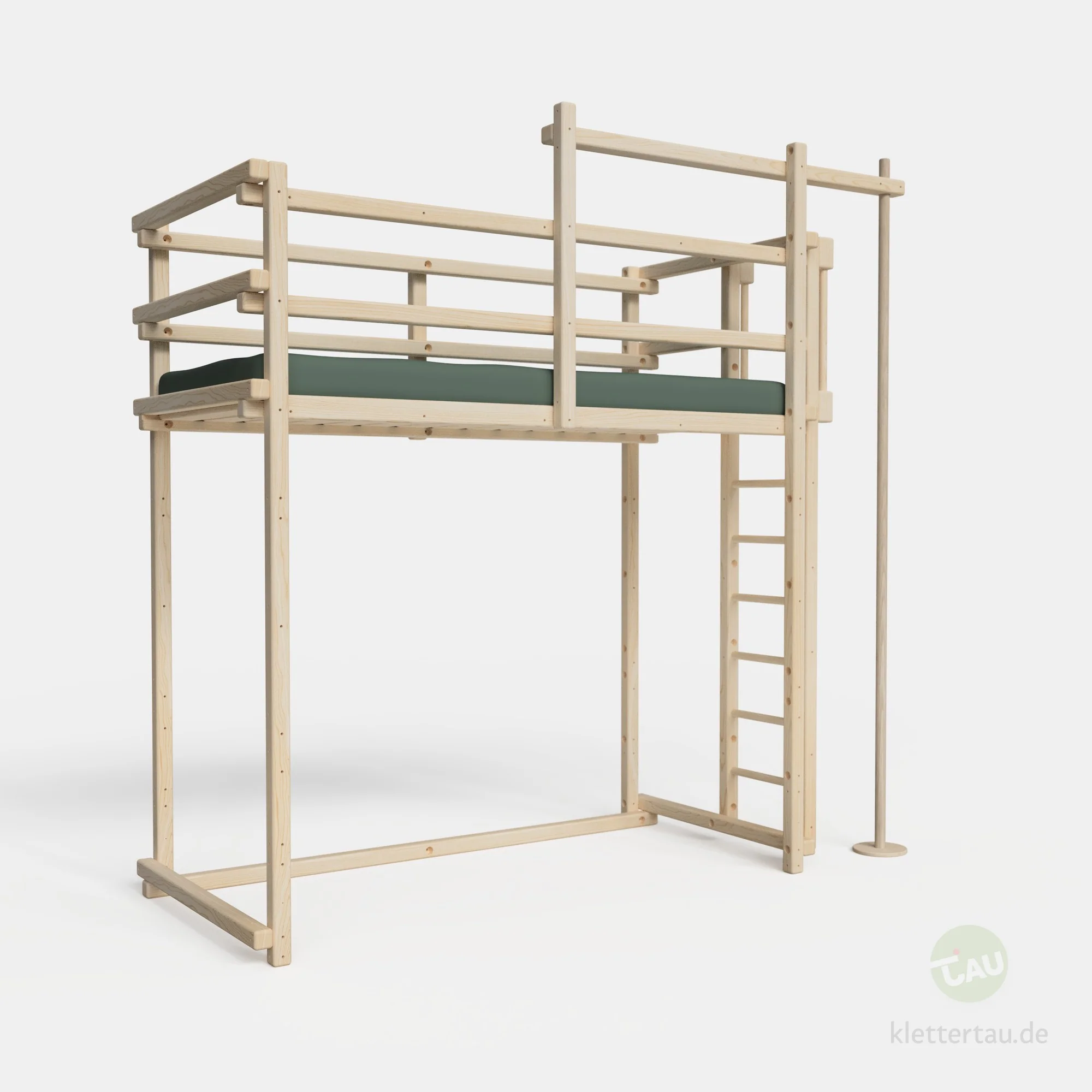 Hochbett mit Feuerwehrstange – extra hoch - Image 2