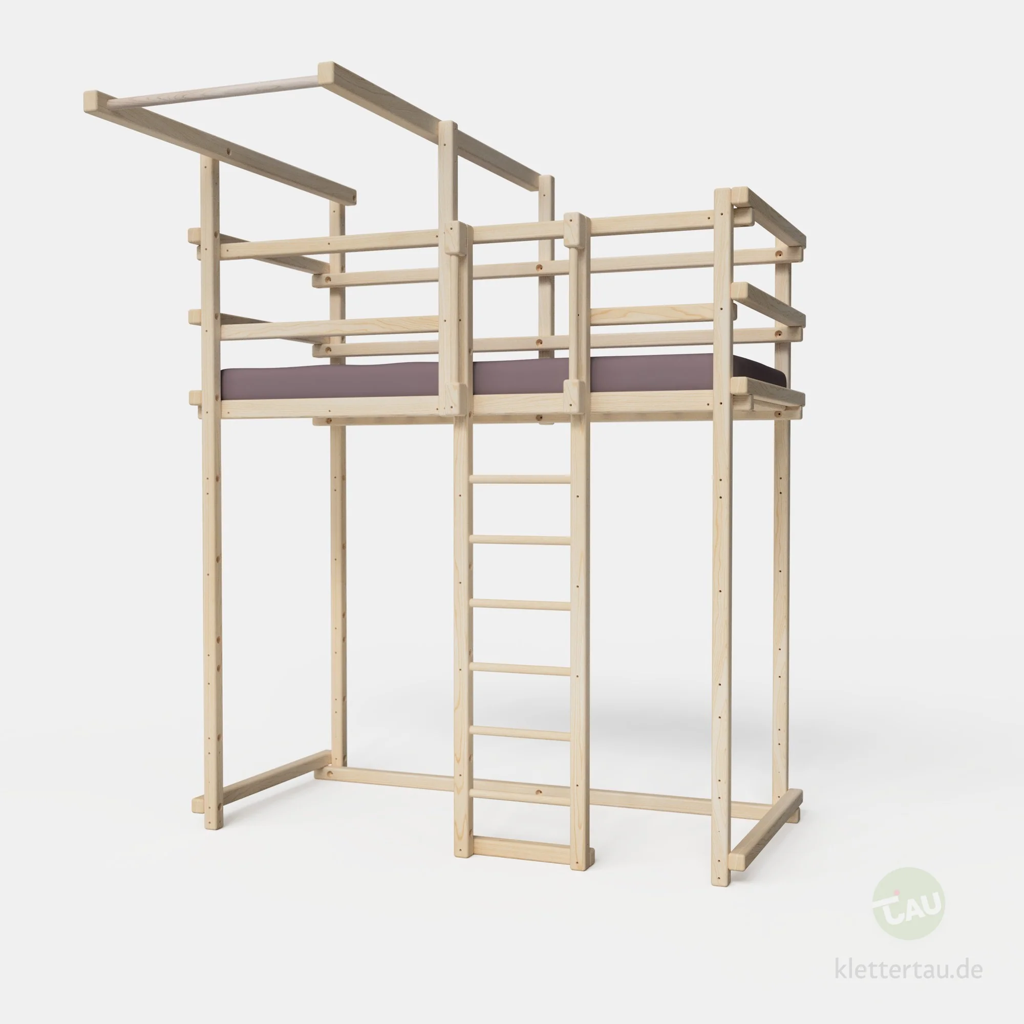 Hochbett mit Reckstange – extra hoch - Image 3